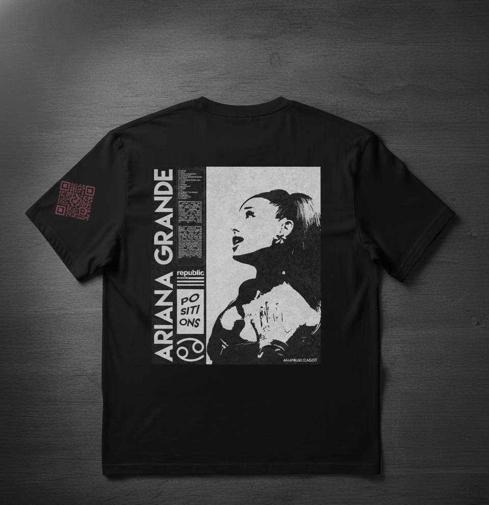 LyriX × Ariana Grande — Positions (Unisex Black Tee)