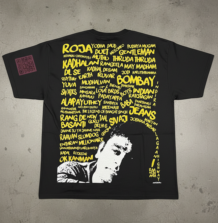 LyriX × A.R Rahman   (Unisex Black Tee)