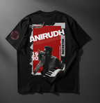 LyriX × Anirudh -- Powerhouse  (Unisex Black Tee)
